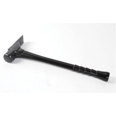 Dynamic Entry Breaching Sledge  Breaching Sledge Black Combines strike face of a sledge with the prying wedge of a Hallagan Tool Head composed of Micro-Metals which allow metal-on-metal use with reduced spalling Sure-Grip handle system reduces the possibi