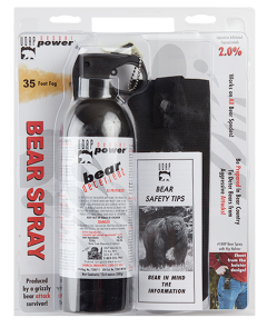 UDAP 18HP Super Magnum Bear Spray w/ Hip Holster 13.4oz/380g Up to 35 Feet Black