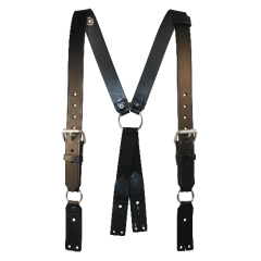 Boston Leather Fireman's Leather Suspender in Leather
