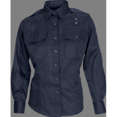 5.11 Tactical PDU Class B Women's Long Sleeve Uniform Shirt in Midnight Navy - Medium