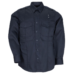 5.11 Tactical Taclite PDU Class B Men's Long Sleeve Uniform Shirt in Midnight Navy - X-Large