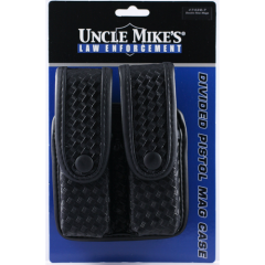 Uncle Mike's Fitted Pistol Magazine Case Magazine Pouch in Mirage Basketweave - 74367