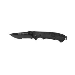 Gerber Hinderer CLS Manual Folding Knife, 3.5" Drop-point Serrated/Fine Blade - 22-41870