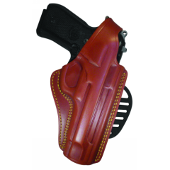 Paddle Holster  Paddle Holster Chestnut Brown Finish Fits most full-size 1911-type pistols with 4.75 in. to 5.0 in. bbl incl. BROWNING Hi-Power; COLT Delta, Elite, Gold Cup, Govt, 1911A1; KIMBER Custom, Target, Gold Match, Royal; PARA-ORDNANCE P14 .45, P1