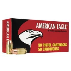 Federal Cartridge American Eagle 9mm Full Metal Jacket Flat Point, 147 Grain (50 Rounds) - AE9FP