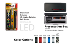 MagLite Mini Flashlight w/Holster in Red (6.61") - SP2203H