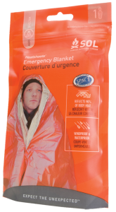 Adventure Medical Kits 01401222 Emergency Blanket 1Person 56"x84" Orange/Silver