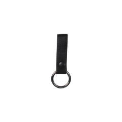 Boston Leather 1.5" Steel Ring Holder in Black Leather - 5450-5