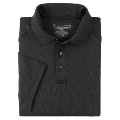 5.11 Tactical Performance Men's Short Sleeve Polo in Black - X-Small