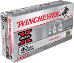 Winchester WinClean USA .40 S&W Brass Enclosed Base, 165 Grain (50 Rounds) - WC401