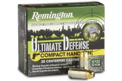Remington Compact .380 ACP Brass Jacket Hollow Point, 102 Grain (20 Rounds) - CHD380BN