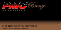 PMC Ammunition Bronze .357 Remington Magnum Jacketed Soft Point, 158 Grain (50 Rounds) - 357A