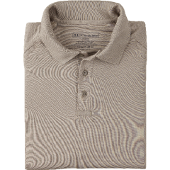 5.11 Tactical Performance Men's Long Sleeve Polo in Silver Tan - Large