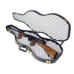 Thompson Violin Gun Case Black Textured Finish Gold Hardware T30
