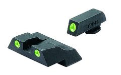 Meprolight Green Front/Orange Rear Tru-Dot Fixed Sights For Glock 26/27 10226O