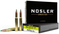 Nosler Bullets Trophy .30-06 Springfield Ballistic Tip, 180 Grain (20 Rounds) - 40072