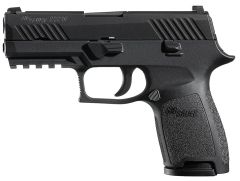 Sig Sauer P320 Compact .45 ACP 9+1 3.9" Pistol in Black Nitron (SIGLITE Night Sights) - 320C45BSS