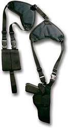 Bulldog Cases Deluxe Pro Shoulder Holster, Fits Compact Auto Handgun With 3" Barrel, Ambidextrous, Black Wshd 20 - WSHD 20