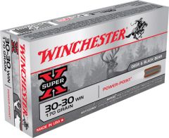 Winchester Super-X .30-30 Winchester Power-Point, 170 Grain (20 Rounds) - X30303