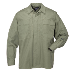 5.11 Tactical Ripstop TDU Men's Long Sleeve Shirt in TDU Green - 2X-Large