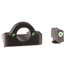 Ameriglo Green Front/Rear Ghost Ring Night Sights For Glock 9MM/40 Caliber GL125