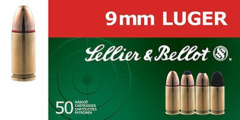 Magtech Ammunition 9mm Full Metal Jacket, 140 Grain (50 Rounds) - SB9SUBA