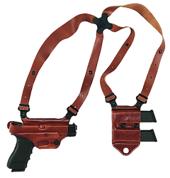 Galco International Miami Classic Right-Hand Shoulder Holster for Springfield XD in Brown (4") - MCII446