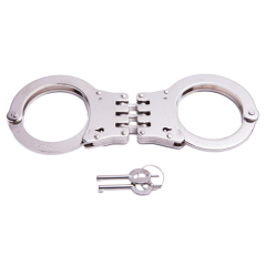 HANDCUFF HINGED DOUBLE- LOCK STAINLESS STEEL