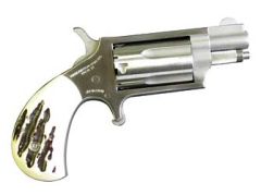 North American Arms Mini-Revolver .22 Winchester Magnum 5-Shot 1.125" Revolver in Fired Case/Stainless - NAA-22MSGSTG