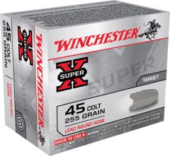 Winchester Super-X .45 Colt Lead Round Nose, 255 Grain (20 Rounds) - X45CP2