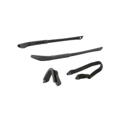 ICE NARO Frame Kit Black - Includes two black temple pieces, black nosepiece, elastic retention strap, & no-fog cloth