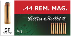 Magtech Ammunition .44 Remington Magnum Soft Point, 240 Grain (50 Rounds) - SB44A