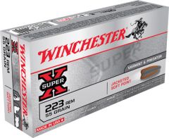 Winchester Super-X .223 Remington/5.56 NATO Pointed Soft Point, 55 Grain (20 Rounds) - X223R