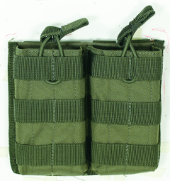 M4/M16 Open Top Mag Pouch w/ Bungee System Color: OD Green Magazine Capacity: Double