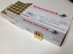 Winchester .380 ACP Full Metal Jacket, 95 Grain (100 Rounds) - USA380VP