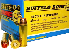 Buffalo Bore Ammunition .45 Long Colt Barnes XPB, 225 Grain (20 Rounds) - 3G/20