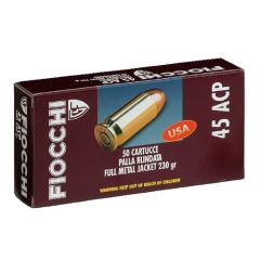 Fiocchi Ammunition .380 ACP Jacketed Hollow Point, 90 Grain (50 Rounds) - 380APHP