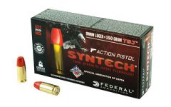 Federal Cartridge 9mm Total Syntech Jacket Flat Nose, 150 Grain (50 Rounds) - AE9SJAP1