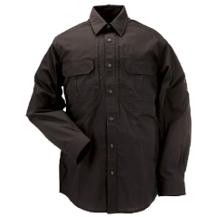 5.11 Tactical Taclite Pro Men's Long Sleeve Uniform Shirt in Black - 2X-Large