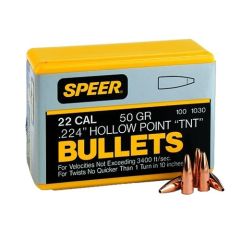 CCI Speer Bullets .224 Caliber 70 Grain Semi-Spitzer 100 Round Box 1053