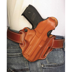 Thumb Break Scabbard Belt Holster Color: Tan Finish: Plain Unlined Gun Fit: Glock 17 Hand: Right - 001TAB2Z0