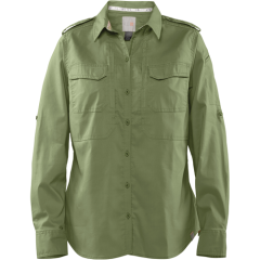 5.11 Tactical Spitfire Shooting Shirt Women's Long Sleeve Uniform Shirt in Mosstone - Medium