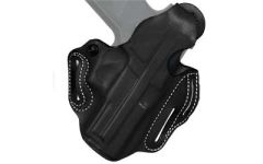 Desantis Gunhide 1 Thumb Break Scabbard Right-Hand Belt Holster for 1911 Commander in Black Leather (4.25") -