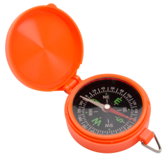 Allen 487 Pocket Compass with Lid Orange