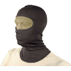 HellStorm  Balaclava -Bibbed w  Balaclava 3oz 18  w/Nomex, Black, Flame/flash protection for the head and neck, Constructed entirely of DuPont NOMEX fabric, Will not support flame or combust up to 800  F (427 C), Flat-seam stitching wont irritate when wea