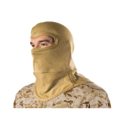 HellStorm  Balaclava -Bibbed w  Balaclava 3oz 18  w/Nomex, Coyote Tan, Flame/flash protection for the head and neck, Constructed entirely of DuPont NOMEX fabric, Will not support flame or combust up to 800  F (427 C), Flat-seam stitching wont irritate whe