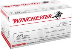 Winchester .45 ACP Full Metal Jacket, 230 Grain (100 Rounds) - USA45AVP