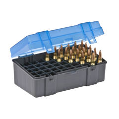 Medium Rifle Ammo Case holds 50 rounds of .220 Swift, .243 Win., .257 Roberts, .270 WSM, .300 WSM, .243 Win., .308 Win., .35 Rem, .444 Marlin, .45-70 Gov, and 7mm-08 Caliber Bullets