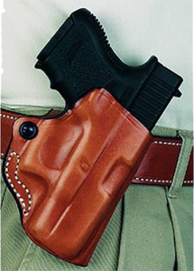 Desantis Gunhide Mini Scabbard Right-Hand Belt Holster for Glock 43 in Black - 019BA8BZO
