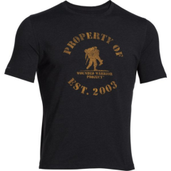 Under Armour Support The Troops Men's T-Shirt in Carbon Heather - Small